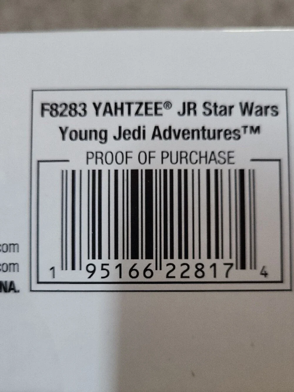 NWT Disney Star Wars Young Jedi Adventures Yahtzee Jr. Boxed Game